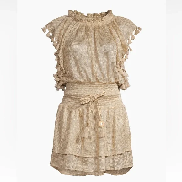 Ramy Brook Marshall Metallic-Knit Minidress Size Large NWT - Picture 2 of 6